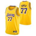 Fenge LA.Lakers #77 Luka Don?i? Gold Swingman Stitched Jerseys - Icon Edition