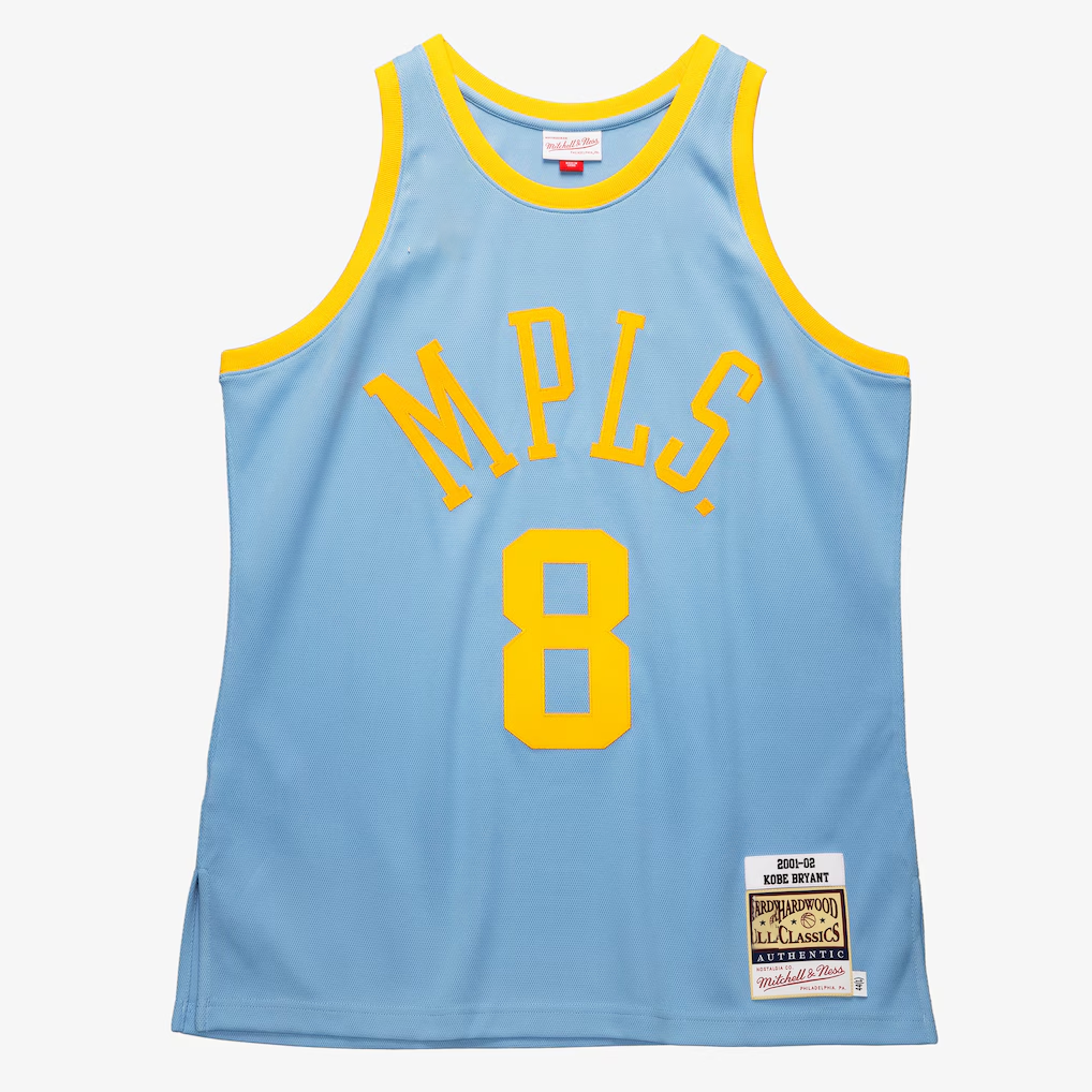 Fenge LA.Lakers #8 Kobe Bryant Mitchell & Ness Powder Blue 2001-2002 Hardwood Classics Authentic Player Stitched Jerseys
