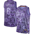 Fenge LA.Lakers #8 LeBron James Purple Select Series Swingman Stitched Jerseys