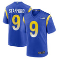Fenge LA.Rams Home Game Football Jerseys - Royal - #9 Matthew Stafford Player Stitched Jerseys