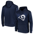 Fenge LA.Rams Navy Pullover Hoodie Limited Game Blank Player Stitched Jerseys
