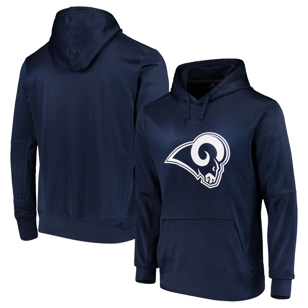 Fenge LA.Rams Navy Pullover Hoodie Limited Game Blank Player Stitched Jerseys