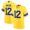Fenge LA.Rams #12 Puka Nacua Player Gold Classic Sol Home Game Stitched Jerseys