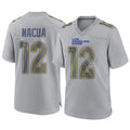Fenge LA.Rams #12 Puka Nacua Player Gray Atmosphere Fashion Game Stitched Jerseys