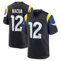 Fenge LA.Rams #12 Puka Nacua Player Midnight Blue Rivalries Collection Game Stitched Jerseys