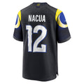 Fenge LA.Rams #12 Puka Nacua Player Midnight Blue Rivalries Collection Game Stitched Jersey