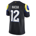 Fenge LA.Rams #12 Puka Nacua Player Midnight Blue Rivalries Collection Limited Stitched Jerseys