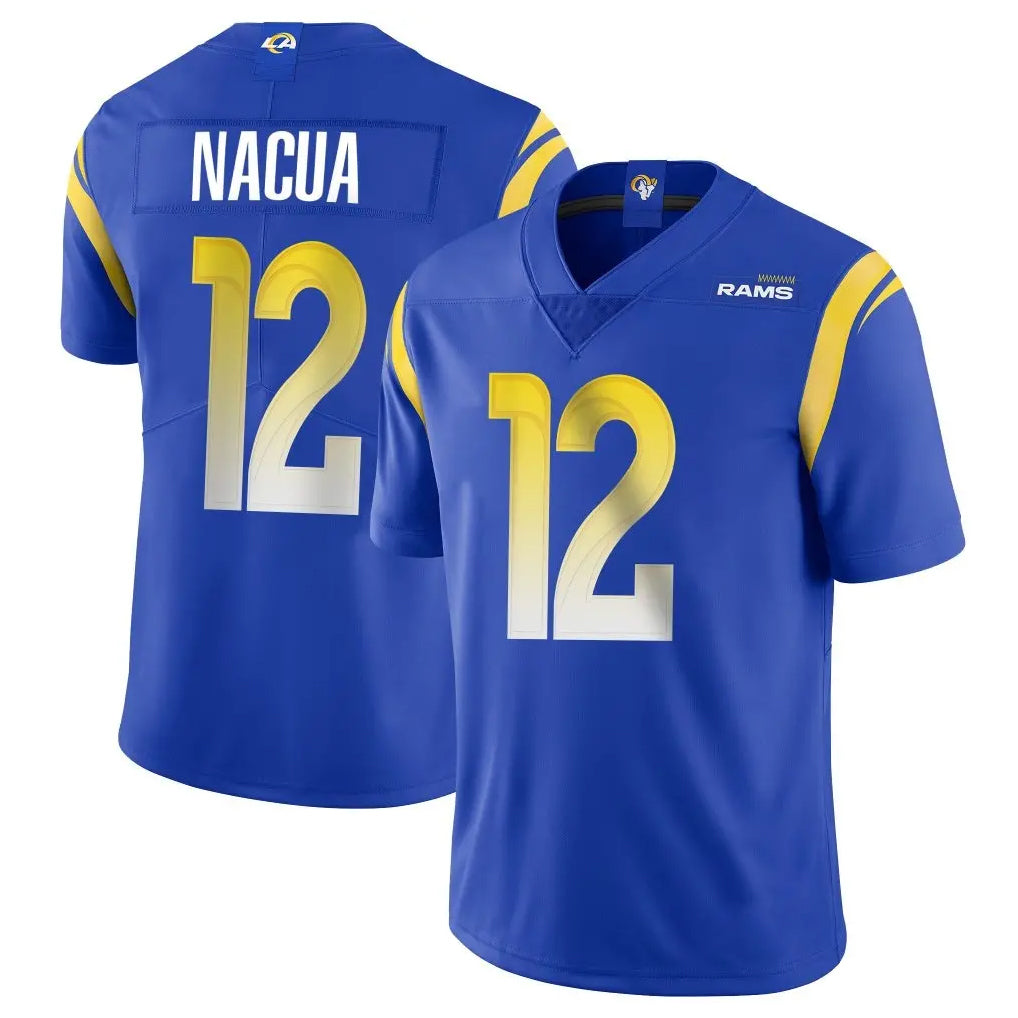 Fenge LA.Rams #12 Puka Nacua Player Royal Limited Vapor Untouchable Home Game Stitched Jerseys