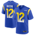 Fenge LA.Rams #12 Puka Nacua Royal Game Player Jersey American Stitched Jerseys