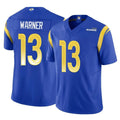 Fenge LA.Rams #13 Kurt Warner Player Royal Vapor F.U.S.E. Limited Retired Stitched Jerseys