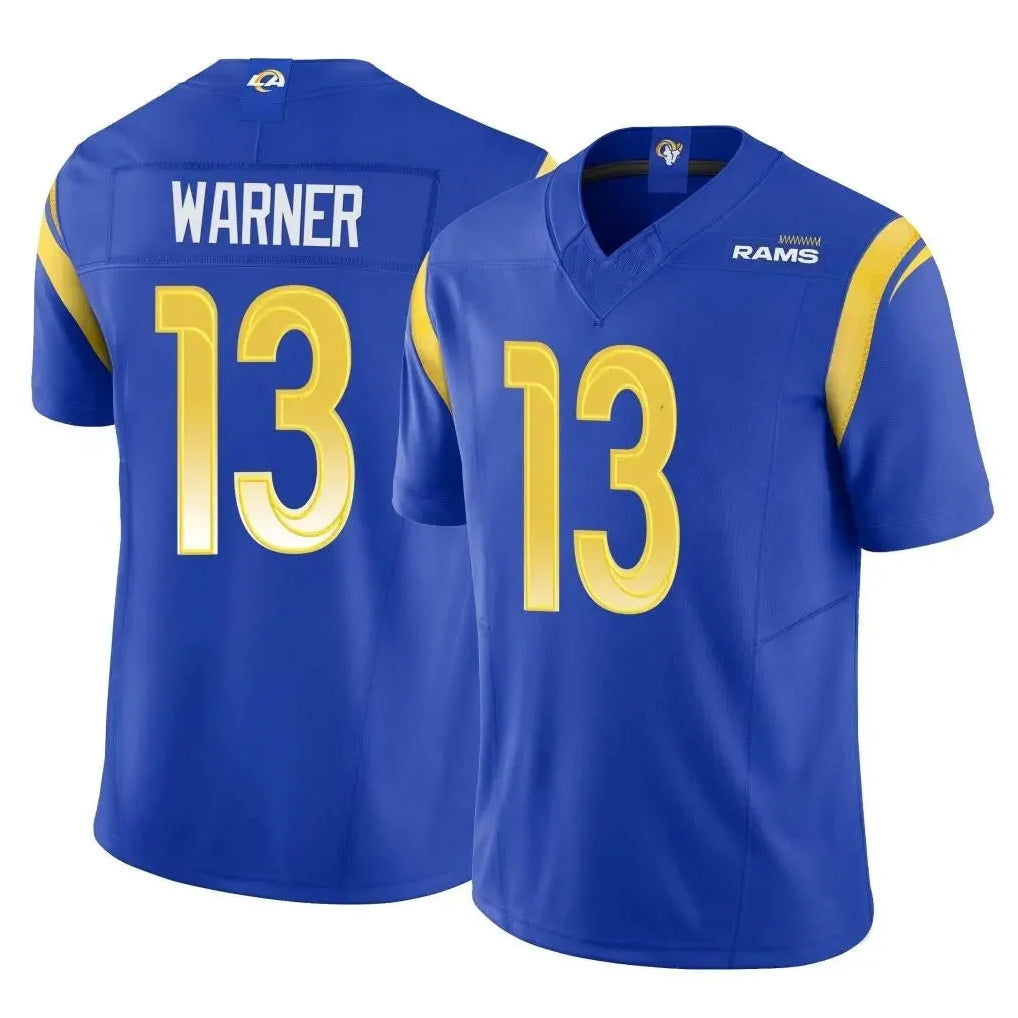 Fenge LA.Rams #13 Kurt Warner Player Royal Vapor F.U.S.E. Limited Retired Stitched Jerseys