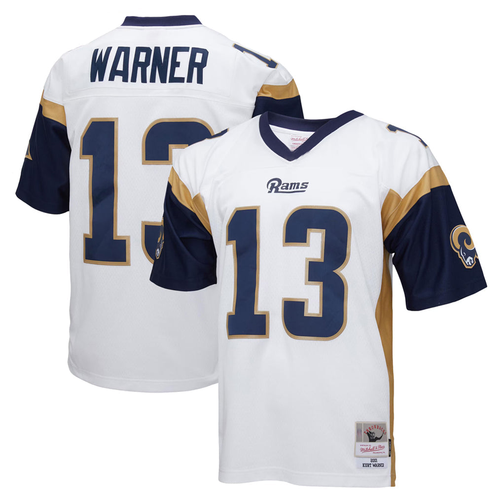 Fenge LA.Rams #13 Kurt Warner Player White Retired Limited Stitched Jerseys
