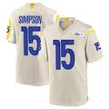 Fenge LA.Rams #15 Ty Simpson Player Bone Home Game Stitched Jerseys