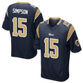 Fenge LA.Rams #15 Ty Simpson Player Navy Home Game Stitched Jerseys