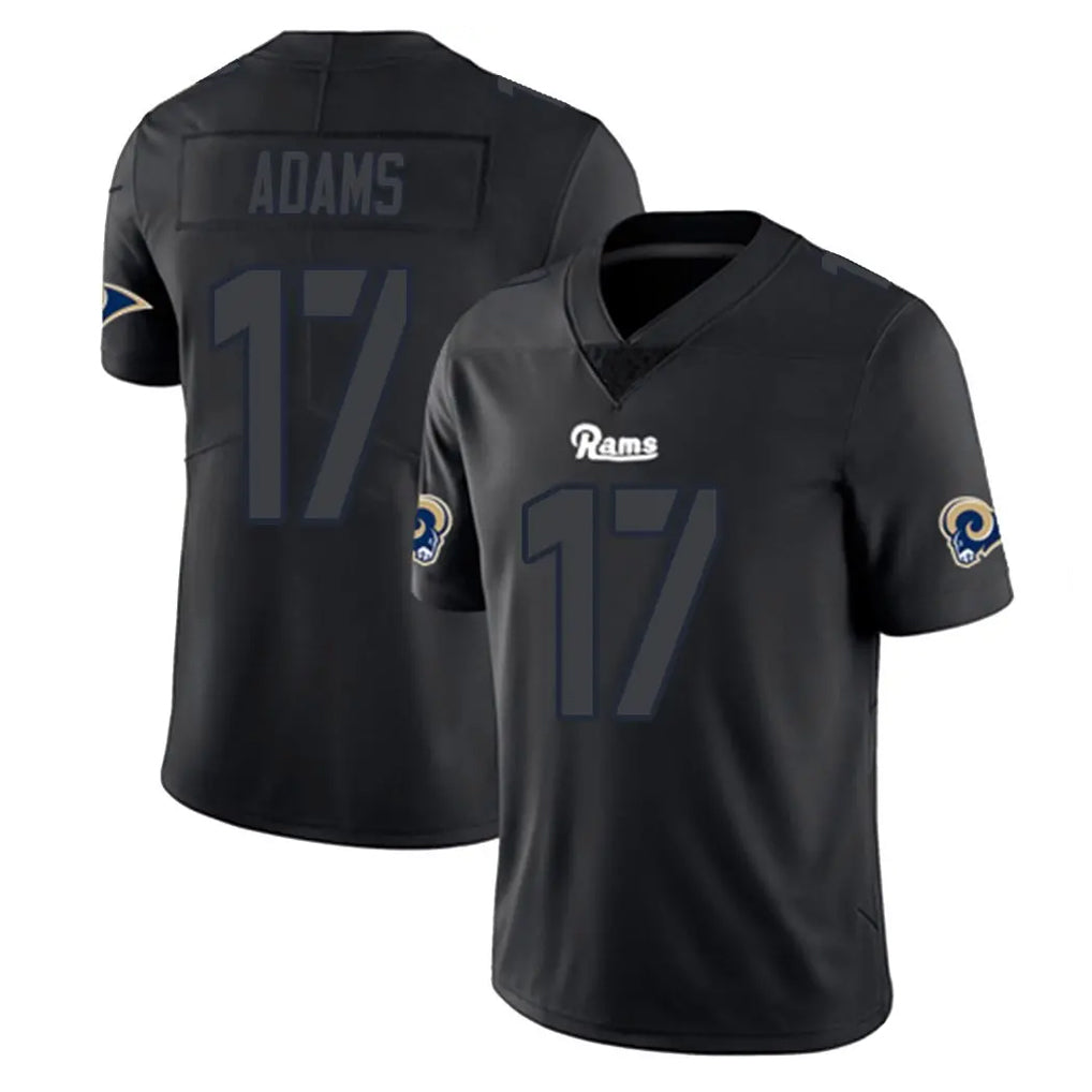 Fenge LA.Rams #17 Davante Adams Player Black Impact Limited Home Game Stitched Jerseys