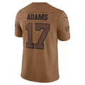 Fenge LA.Rams #17 Davante Adams Player Brown Salute To Service Limited Stitched Jerseys