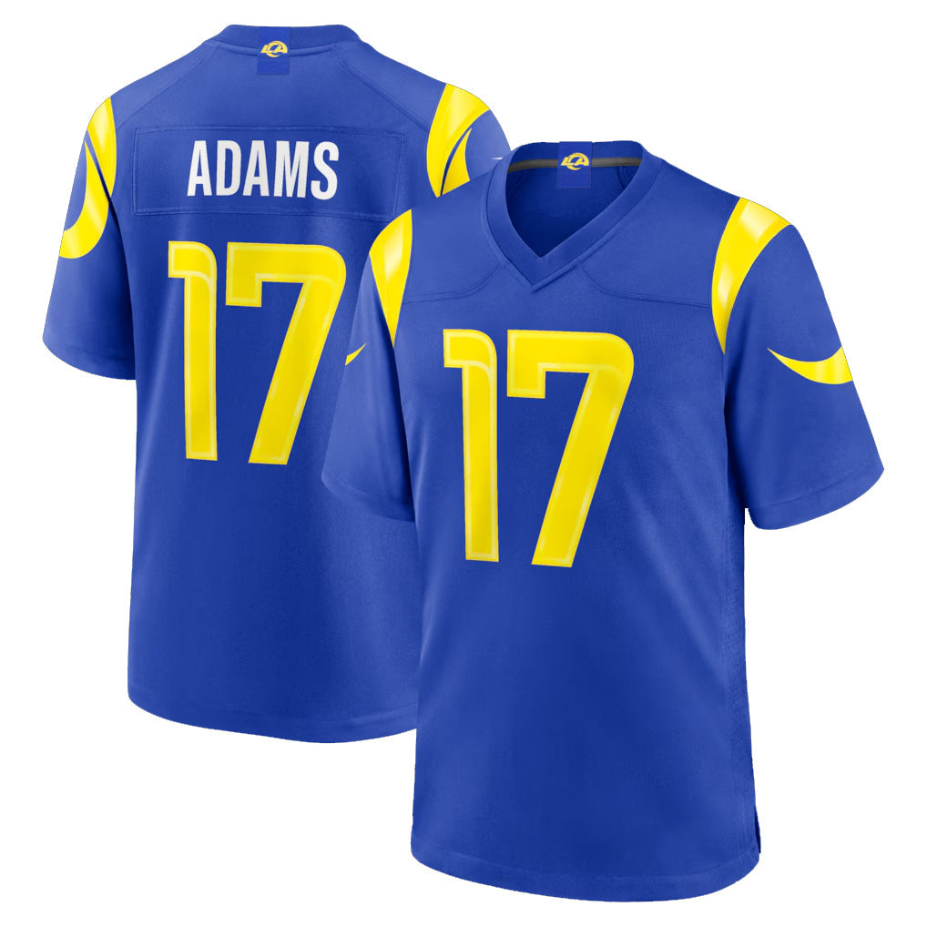 Fenge LA.Rams #17 Davante Adams Player Royal Limited Home Game Stitched Jerseys