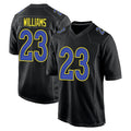 Fenge LA.Rams #23 Kyren Williams Player Black Fashion Game Stitched Jerseys