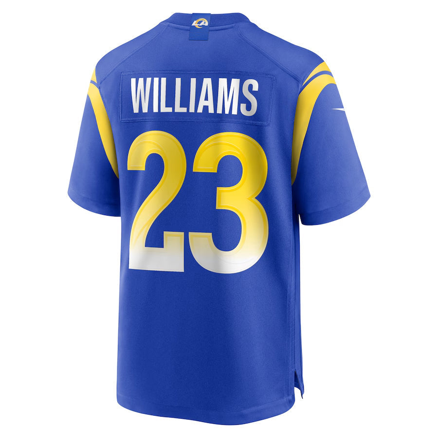 Fenge LA.Rams #23 Kyren Williams Player Royal Home Game Stitched Jerseys