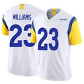 Fenge LA.Rams #23 Kyren Williams Player White Limited Vapor F.U.S.E. Stitched Jerseys