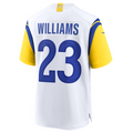 Fenge LA.Rams #23 Kyren Williams White Game Jersey American Stitched Jersey
