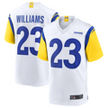 Fenge LA.Rams #23 Kyren Williams White Game Jersey American Stitched Jerseys