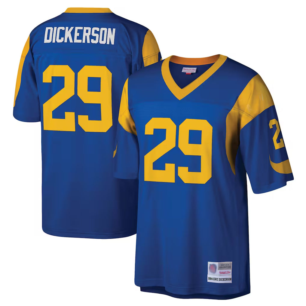 Fenge LA.Rams #29 Eric Dickerson Player Royal Mitchell & Ness Legacy Replica Stitched Jerseys
