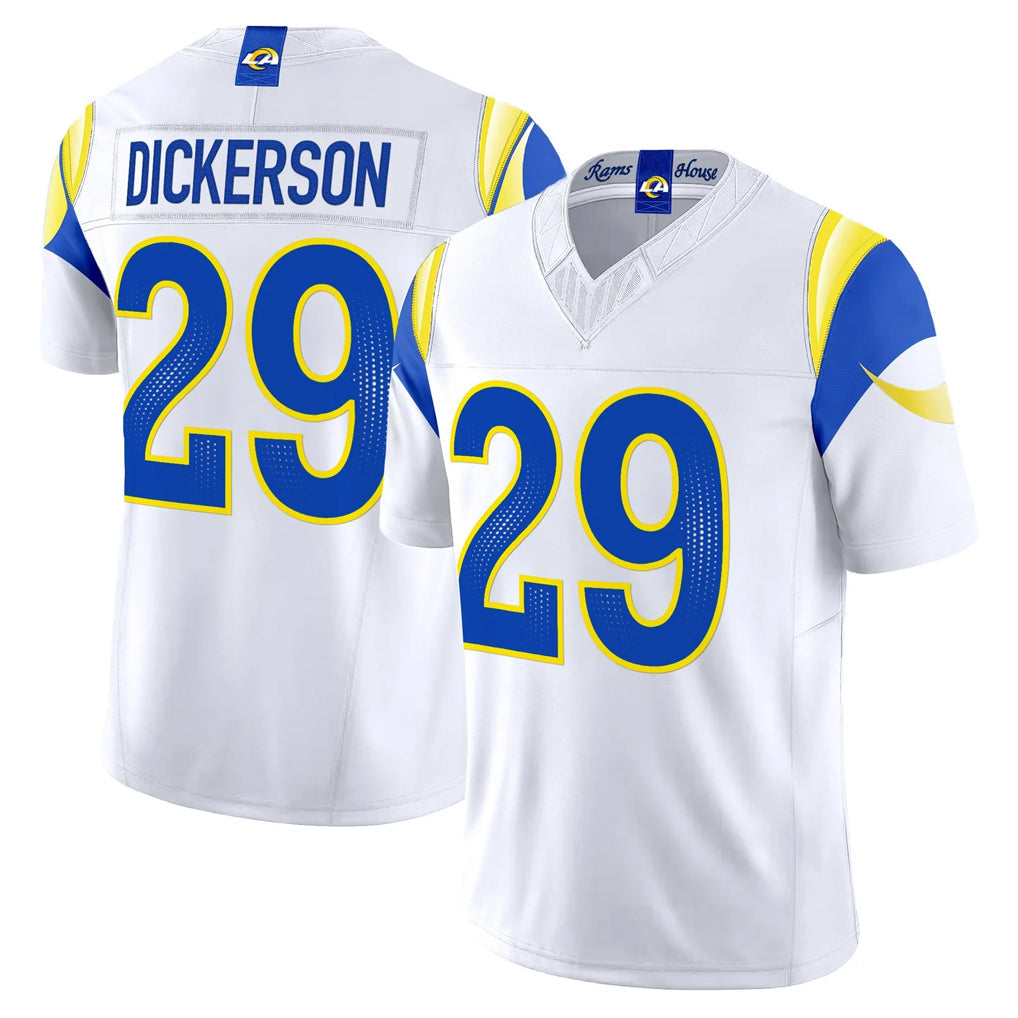 Fenge LA.Rams #29 Eric Dickerson Player White Rivalries Vapor Limited Home Game Stitched Jerseys