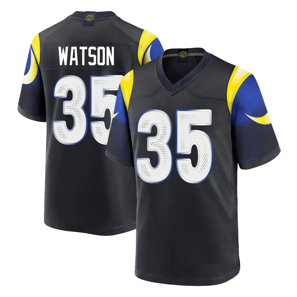 Fenge LA.Rams #35 Jaylen Watson Player Black Midnight Rivalries Collection Home Game Stitched Jerseys