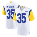 Fenge LA.Rams #35 Jaylen Watson Player White Home Game Stitched Jerseys