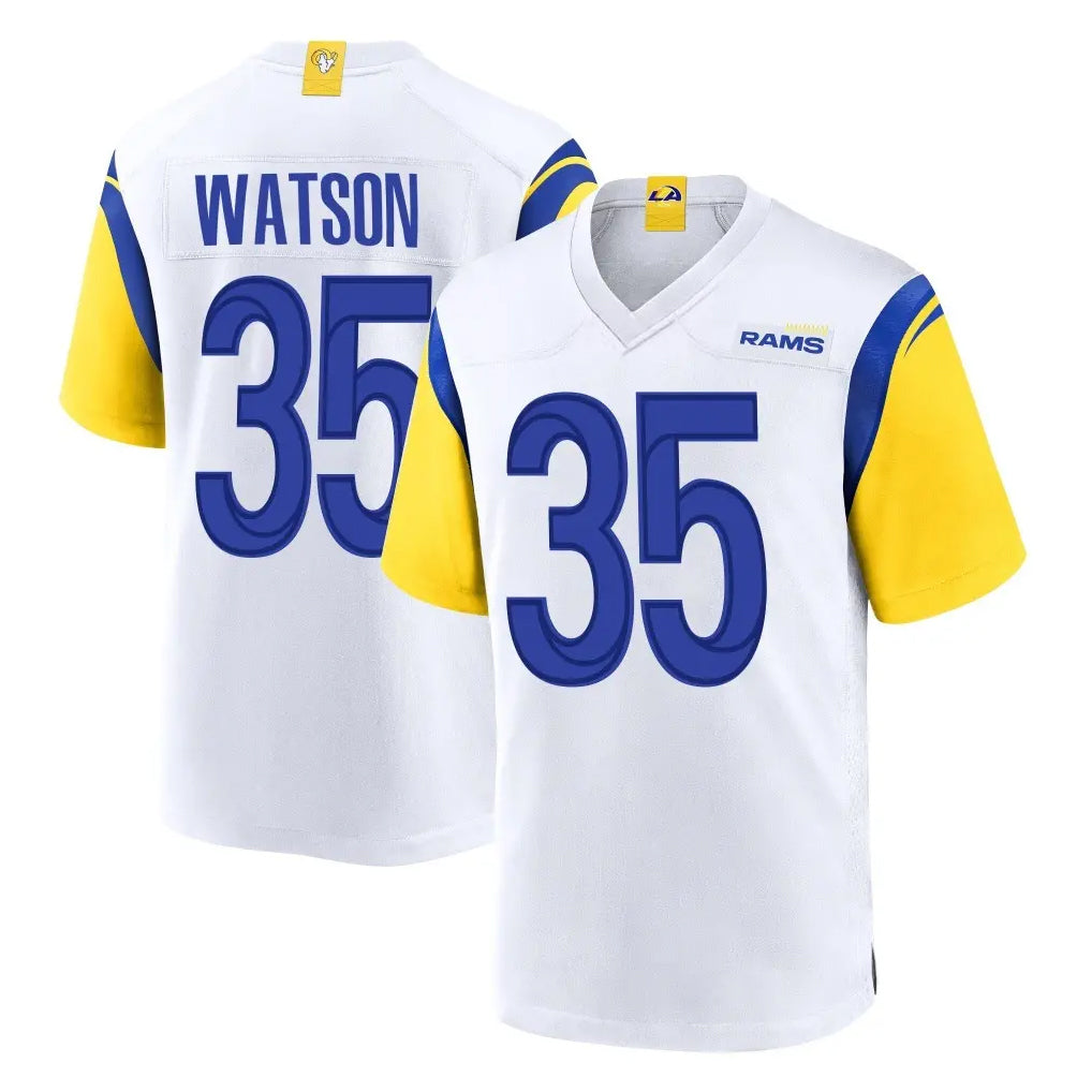 Fenge LA.Rams #35 Jaylen Watson Player White Home Game Stitched Jerseys