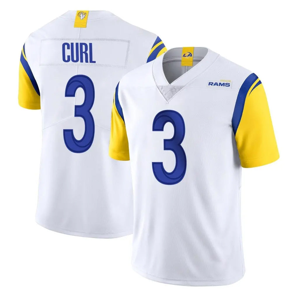 Fenge LA.Rams #3 Kam Curl Player White Limited Vapor Untouchable Home Game Stitched Jerseys