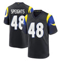 Fenge LA.Rams #48 Omar Speights Player Black Midnight Rivalries Collection Home Game Stitched Jerseys
