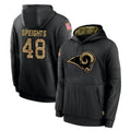 Fenge LA.Rams #48 Omar Speights Player Black Salute to Service Hoodies Limited Game Stitched Jerseys