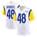Fenge LA.Rams #48 Omar Speights Player White Home Game Stitched Jerseys