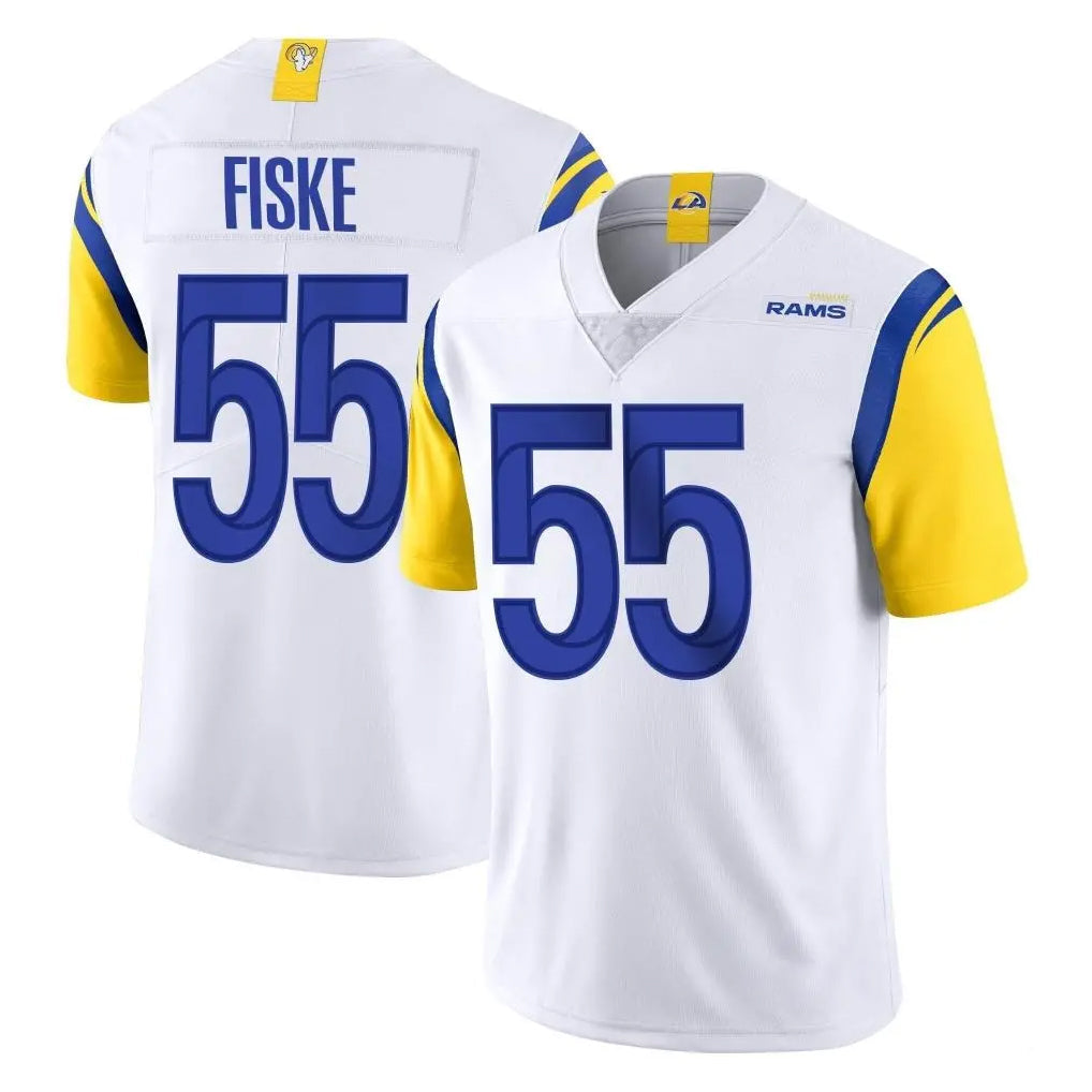 Fenge LA.Rams #55 Braden Fiske Player White Limited Vapor Untouchable Home Game Stitched Jerseys