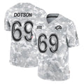 Fenge LA.Rams #69 Kevin Dotson Player Arctic Camo Salute To Service Limited Game Stitched Jerseys