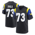 Fenge LA.Rams #73 Steve Avila Player Black Midnight Rivalries Collection Home Game Stitched Jerseys