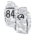 Fenge LA.Rams #84 Colby Parkinson Player Arctic Camo Salute to Service Hoodies Limited Game Stitched Jerseys