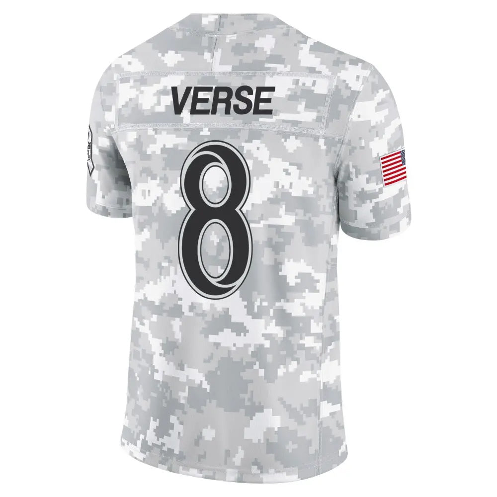 Fenge LA.Rams #8 Jared Verse Player Arctic Camo Salute to Service Limited Stitched Jerseys