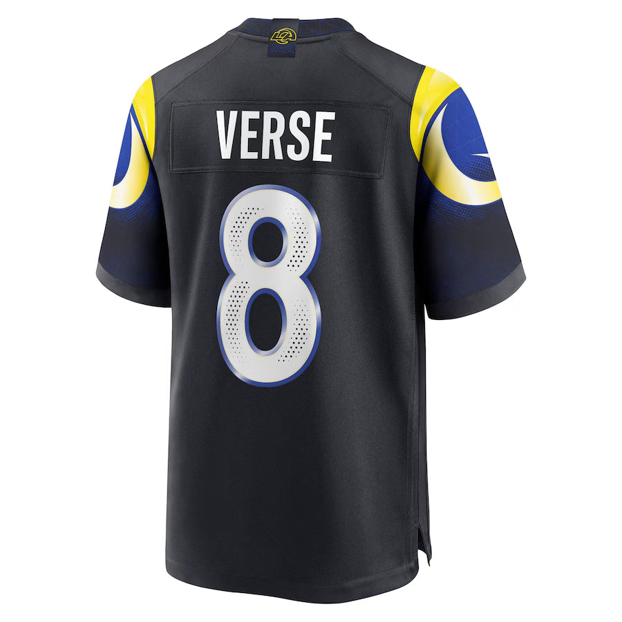 Fenge LA.Rams #8 Jared Verse Player Midnight Blue Rivalries Collection Game Stitched Jerseys