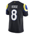 Fenge LA.Rams #8 Jared Verse Player Midnight Blue Rivalries Collection Vapor Limited Stitched Jerseys