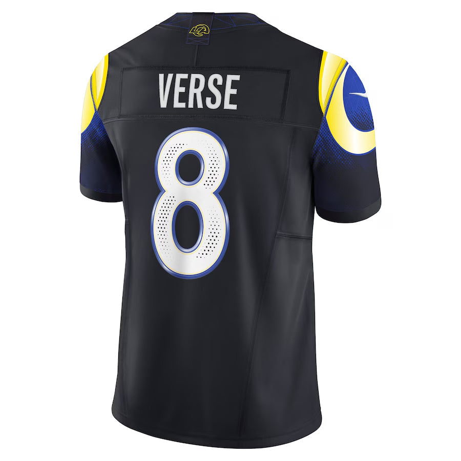 Fenge LA.Rams #8 Jared Verse Player Midnight Blue Rivalries Collection Vapor Limited Stitched Jerseys