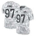 Fenge LA.Rams #97 Poona Ford Player Arctic Camo Salute To Service Limited Game Stitched Jerseys