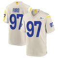 Fenge LA.Rams #97 Poona Ford Player Bone Home Game Stitched Jerseys