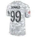 Fenge LA.Rams #99 Aaron Donald Arctic Camo 2024 Salute to Service Retired Player Limited Jersey Stitched Jerseys