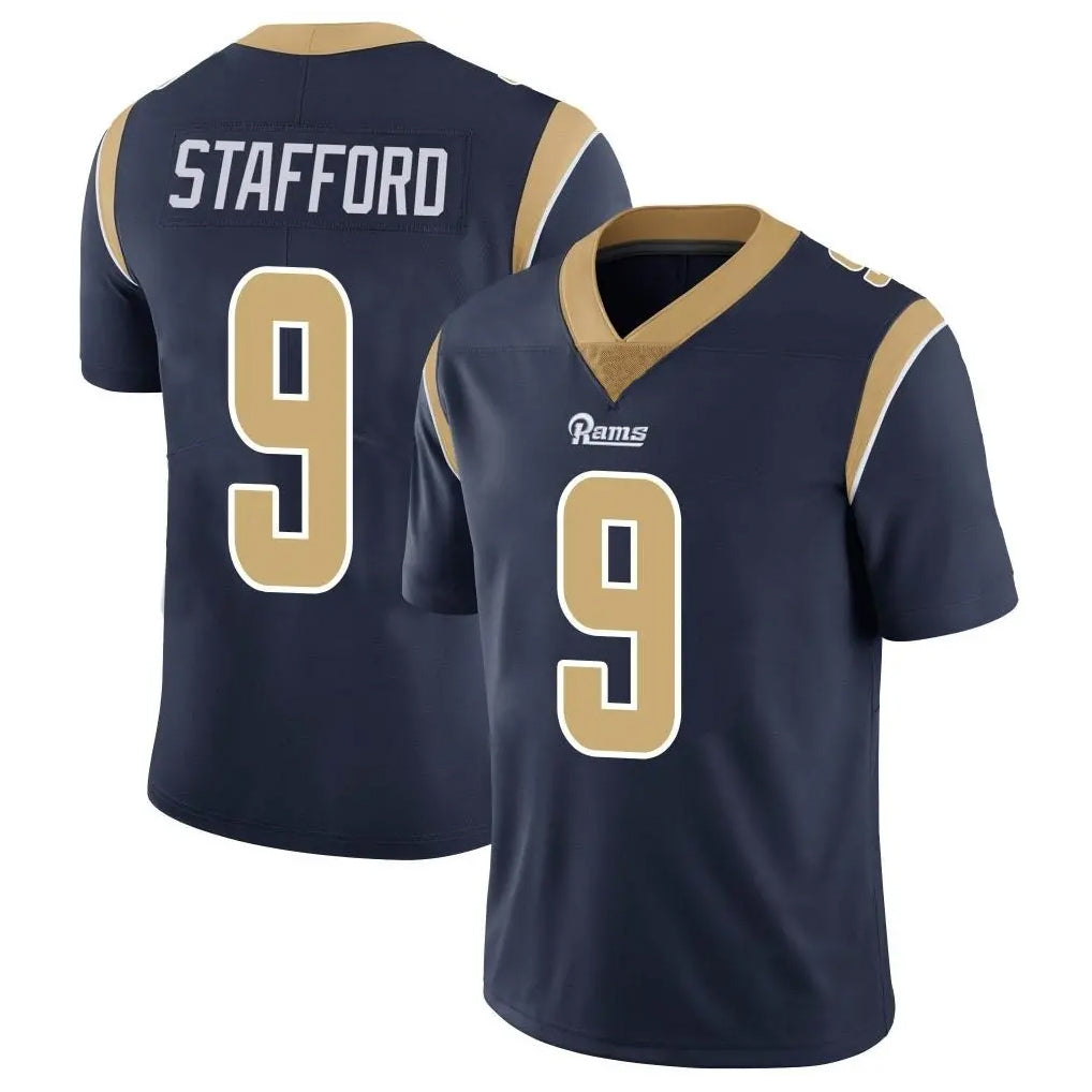 Fenge LA.Rams #9 Matthew Stafford Player Navy Limited Vapor Untouchable Home Game Stitched Jerseys