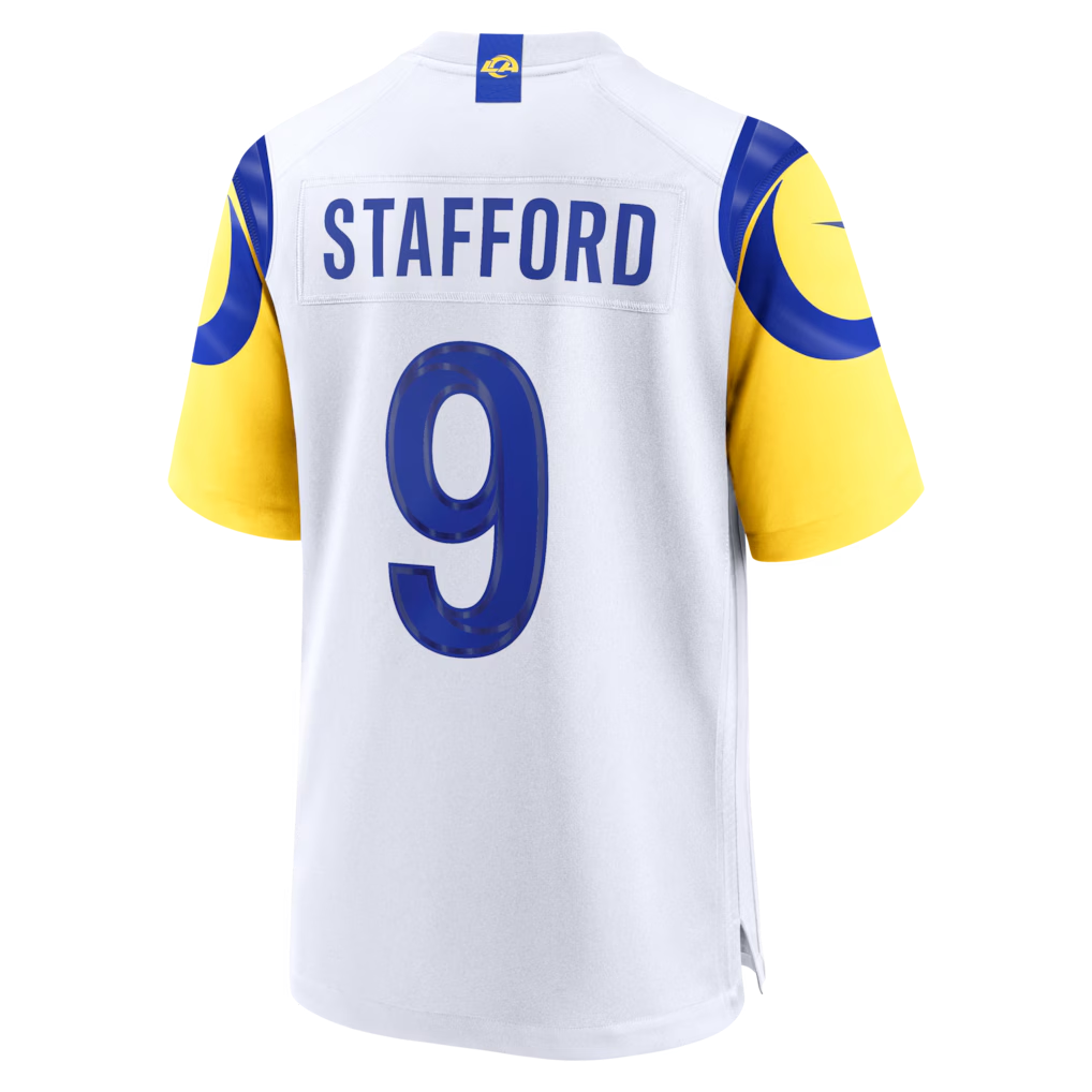 Fenge LA.Rams #9 Matthew Stafford White White Game Player Stitched Jerseys