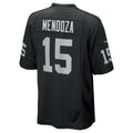 Fenge LV.Raiders #15 Fernando Mendoza Black 2026 Draft First Round Pick No. 1 Team Game Stitched Jerseys