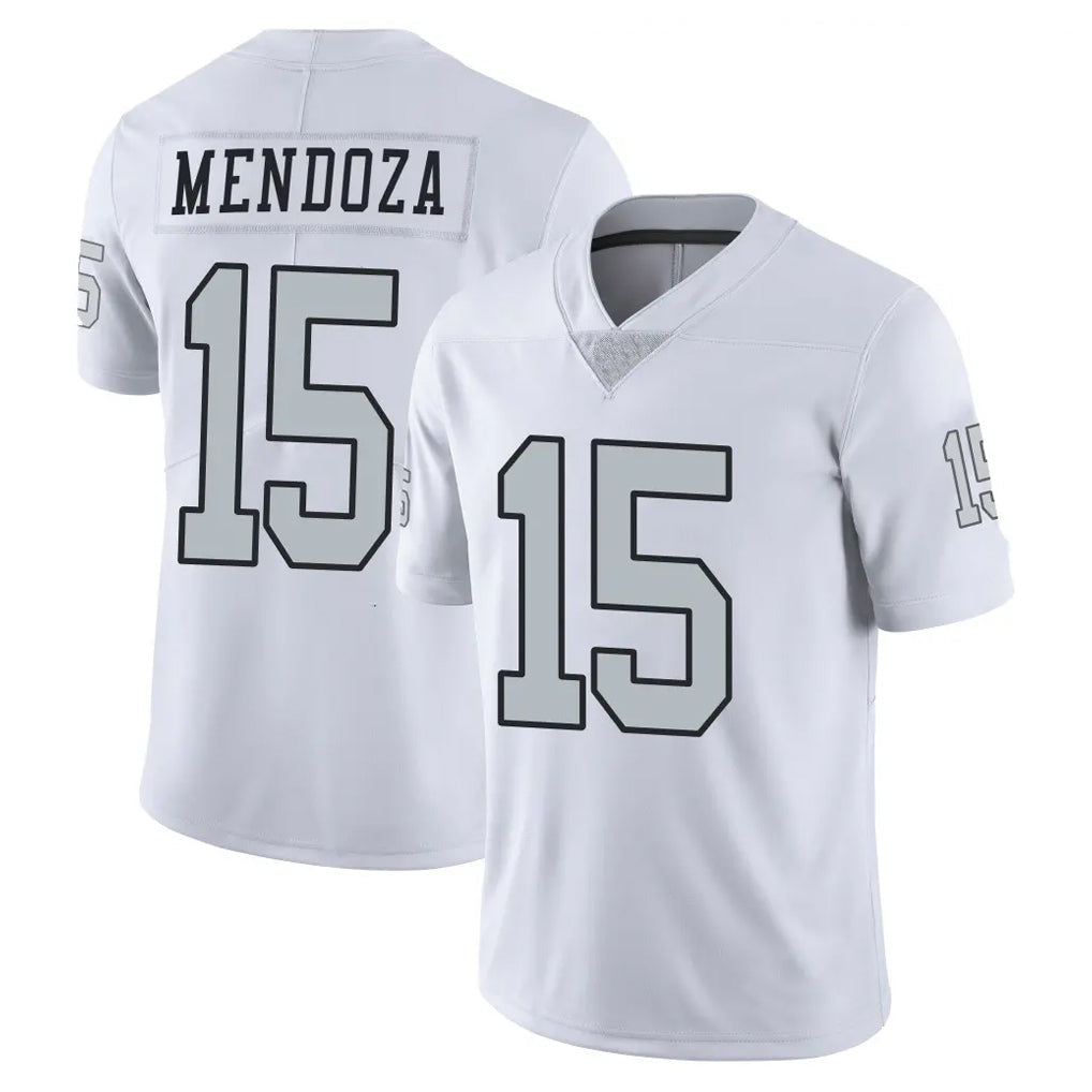 Fenge LV.Raiders #15 Fernando Mendoza Player White Limited Color Rush Home Game Stitched Jerseys